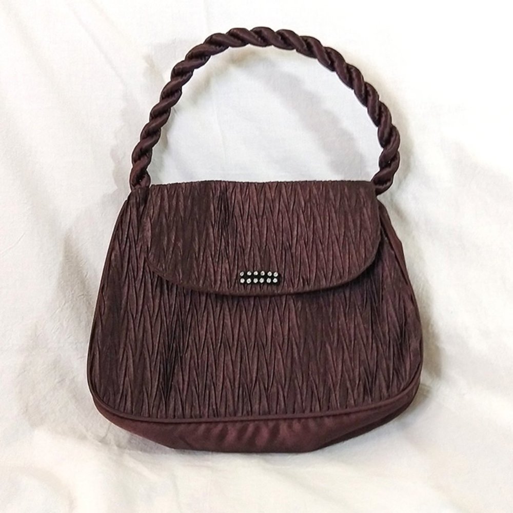NaRaYa Soft Brown Fabric Handbag